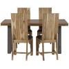 Indian Hub Metropolis Industrial Acacia Dining Table