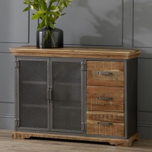 Indian Hub Metropolis Industrial Acacia Large Sideboard Indian Hub Metropolis Industrial Acacia Large Sideboard