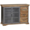 Indian Hub Metropolis Industrial Acacia Large Sideboard