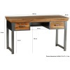 Indian Hub Metropolis Industrial Acacia Writing Desk DA07