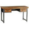 Indian Hub Metropolis Industrial Acacia Writing Desk DA07