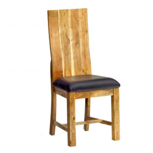 Indian Hub Metropolis Industrial Acacia Dining Chair (Pair) Indian Hub Metropolis Industrial Acacia Dining Chair (Pair) MET09