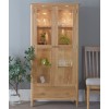 Bergen Oak Furniture Display Cabinet