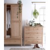 Bergen Oak Furniture Large 2 Door Wardrobe