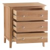 Bergen Oak Furniture 3 Drawer Chest