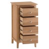 Bergen Oak Furniture 4 Drawer Narrow Chest