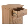 Bergen Oak Furniture 4 Drawer Narrow Chest