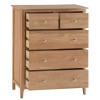 Bergen Oak Furniture Jumbo 2 Over 3 Chest