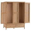 Bergen Oak Furniture Large 3 Door Wardrobe