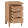 Bergen Oak Furniture Large Bedside Cabinet