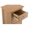 Bergen Oak Furniture Large Bedside Cabinet