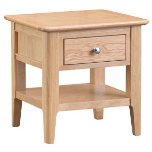 Bergen Oak Furniture Lamp Table
