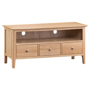 Bergen Oak Furniture Large TV Unit
