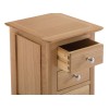 Bergen Oak Furniture Small Bedside Cabinet