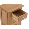 Bergen Oak Furniture Small Bedside Cabinet