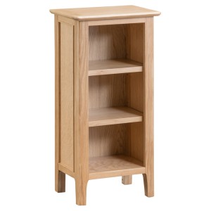 Bergen Oak Furniture Small Narrow Bookcase