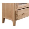 Bergen Oak Furniture Display Cabinet