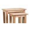 Bergen Oak Furniture Nest of 2 Tables