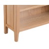 Bergen Oak Furniture Small Wide Bookcase