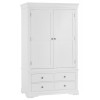 Maison White Painted Furniture 2 Door Wardrobe MAI-GWR-W