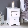 Maison White Painted Furniture Bedside Cabinet  MAI-BSC-W