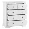 Maison White Painted Furniture 2 over 3 Drawer Chest MAI-2O3-W