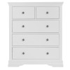 Maison White Painted Furniture 2 over 3 Drawer Chest MAI-2O3-W