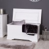 Maison White Painted Furniture Blanket Box MAI-BB-W