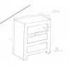 Toko Light Mango Furniture 3 Shelves HIFI Cabinet