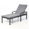 Maze Rattan Garden Furniture Austin Grey Sunlounger