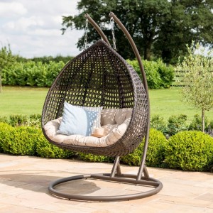 Maze Rattan Garden Furniture Rose Brown Outdoor Hanging Chair Maze Rattan Garden Furniture Rose Brown Outdoor Hanging Chair