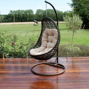 Maze Rattan Garden Furniture Malibu Brown Outdoor Hanging Chair Maze Rattan Garden Furniture Malibu Brown Outdoor Hanging Chair