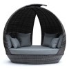 Maze Rattan Garden Furniture Grey Lotus Daybed