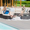 Maze Rattan Garden Furniture Rio Brown Corner Group