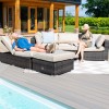 Maze Rattan Garden Furniture Rio Brown Corner Group