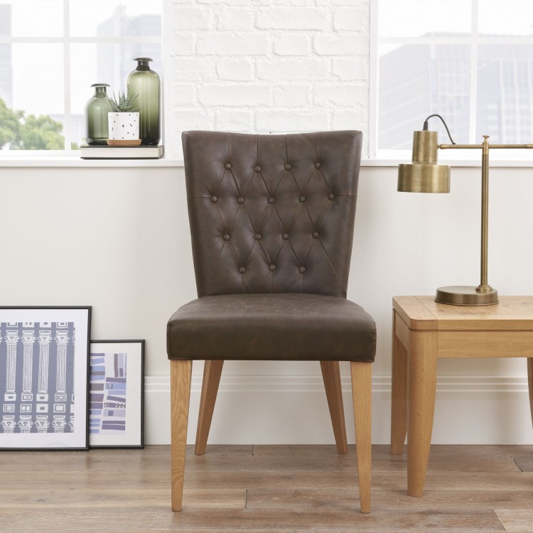 Leather Effect Dining Chairs Leather Effect Dining Chairs