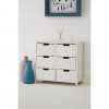 Coral Rustic White Painted Furniture 6 Drawer Storage Chest 2404686