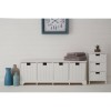 Coral Rustic White Painted Furniture 4 Drawer Storage Bench 2404689