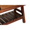 Mallani Bohemian Furniture Brown Goat Hide Bench 5501995