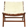 Mallani Bohemian Furniture Faux Fur Angled Chair 5502002