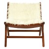Mallani Bohemian Furniture Faux Fur Angled Chair 5502002