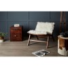 Mallani Bohemian Furniture Faux Fur Angled Chair 5502002