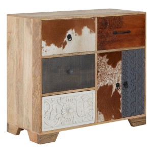 Mallani Bohemian Furniture Mango Wood Leather Tall Sideboard Mallani Bohemian Furniture Mango Wood Leather Tall Sideboard 5502353