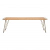 Mallani Bohemian Furniture Teak Wood & Iron Bench 5502377