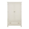 Loire Painted Furniture White Double Wardrobe with Drawer 5502118