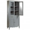 Loire Painted Furniture Light Grey Display Cabinet 5502143