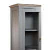 Loire Painted Furniture Light Grey Display Cabinet 5502143