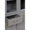 Loire Painted Furniture Light Grey Display Cabinet 5502143
