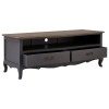 Loire Painted Furniture Dark Grey 2 Drawer Media Unit 5502155