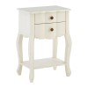 Loire Painted Furniture White 2 Drawer Bedside Table 5502123